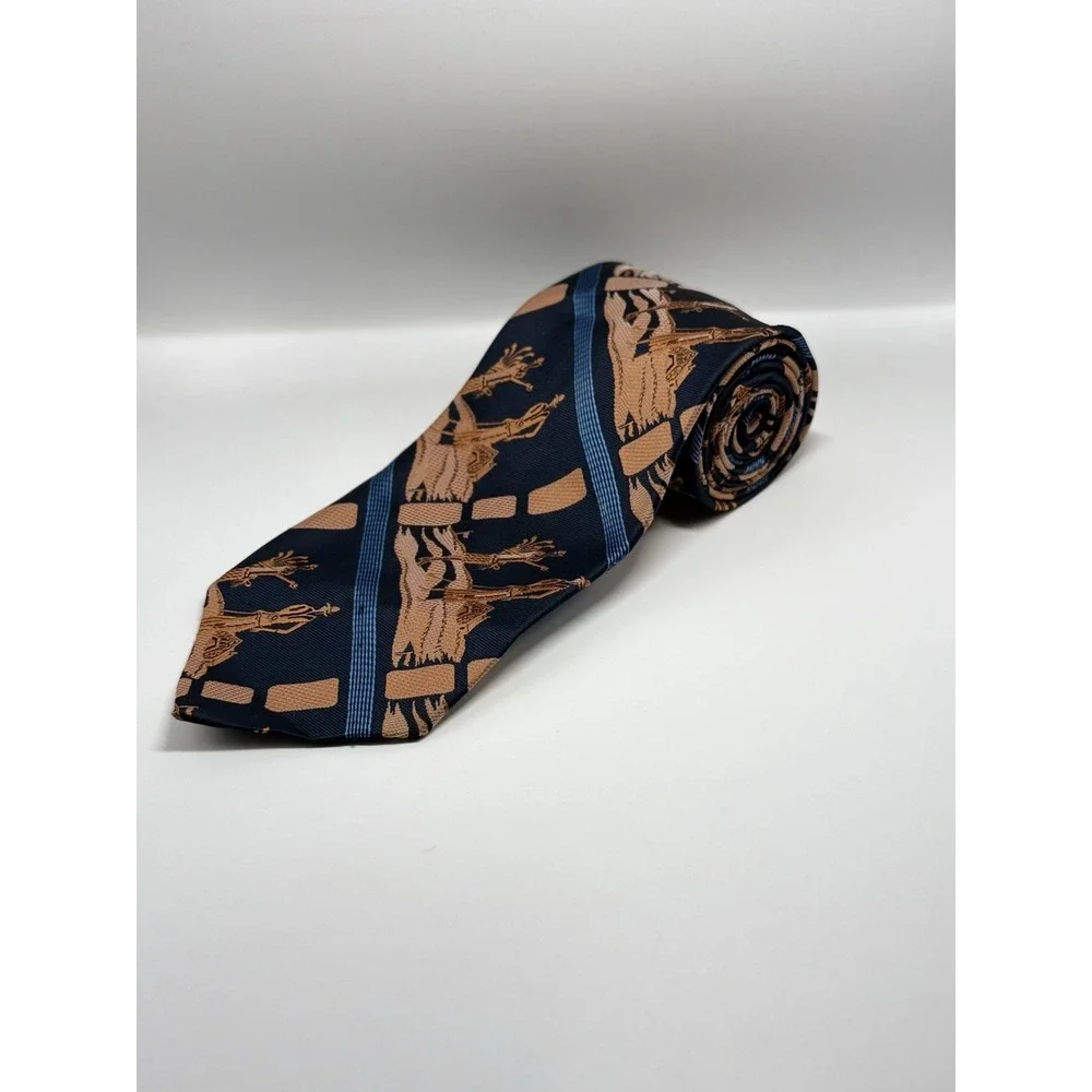Eugene Jacobs Ornate Gray Tie Floral Embroidery 100% Silk Prince Igor